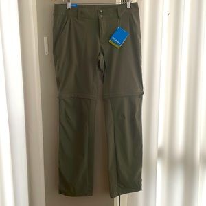 Columbia Hiking/active pants, olive green, size 10, NWT